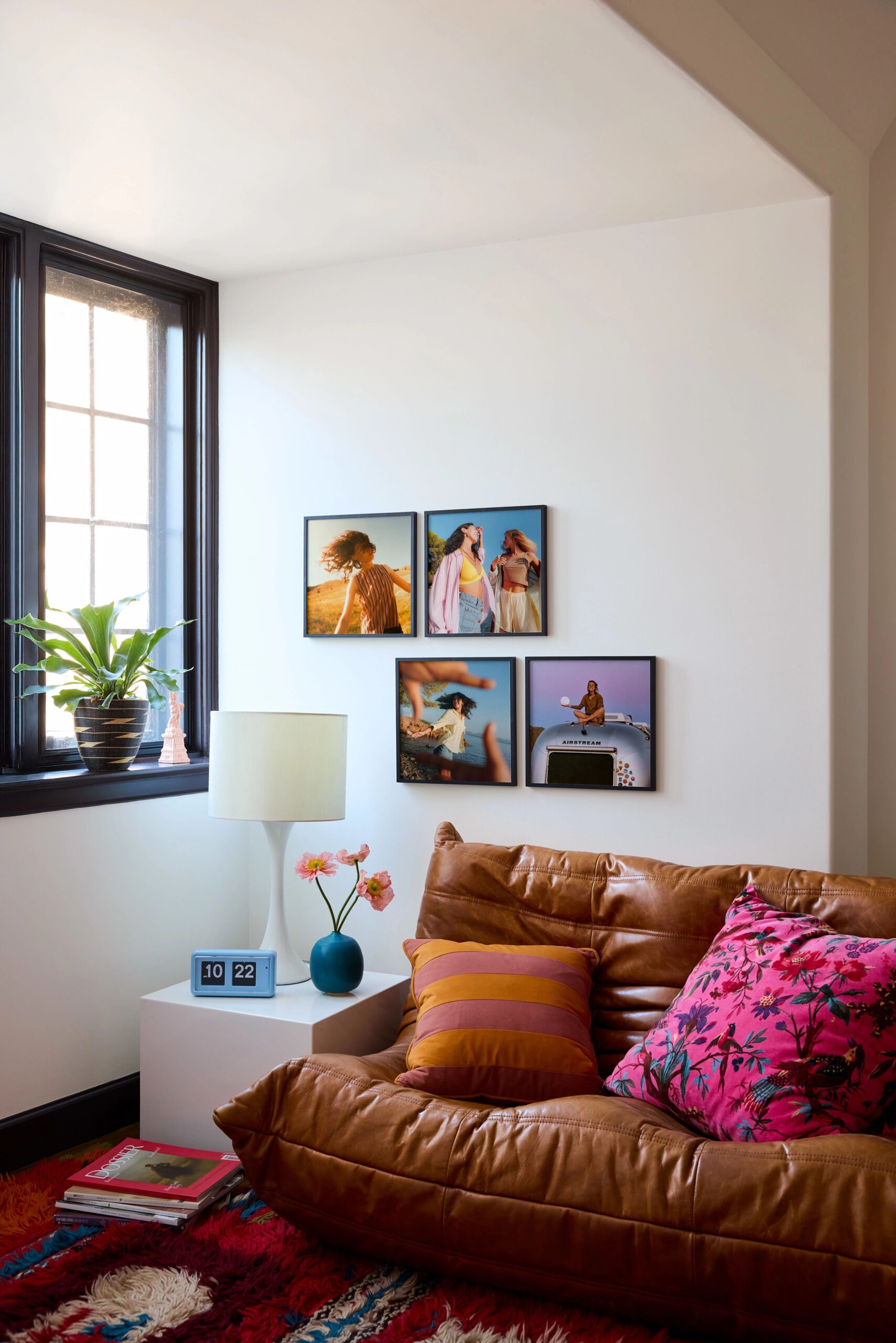 framed photo tile gallery wall