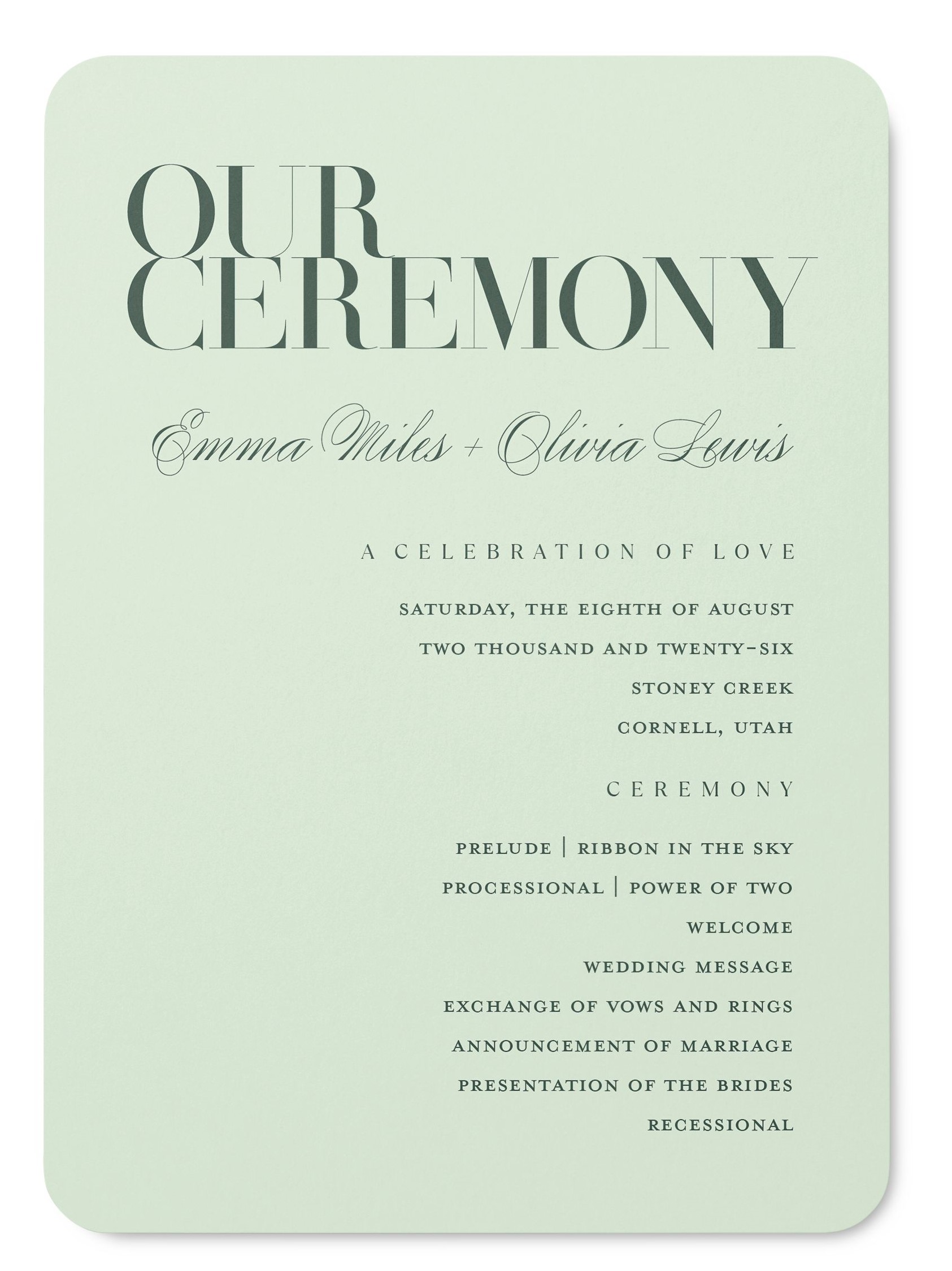 Sample Wedding Program Ideas 60 Photos Astyledwedding Sample Wedding Program Ideas 60 Photos Astyledwedding