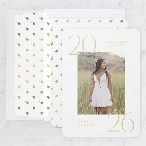 foil graduation announcement
