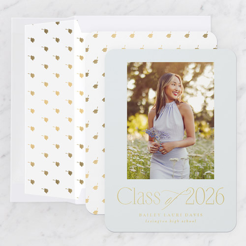 foil graduation announcement