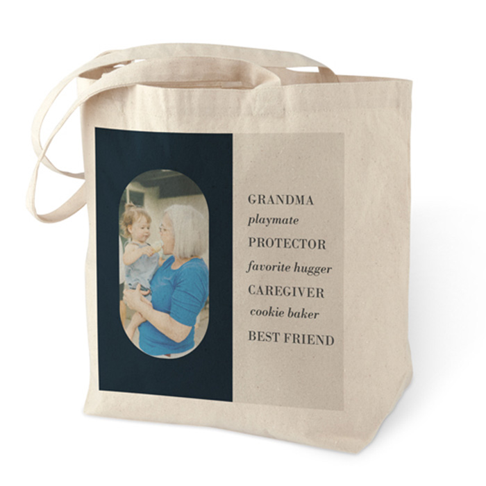 custom tote bag for grandma