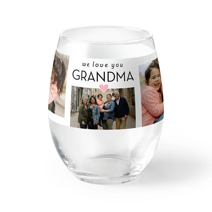 personalized wine glass customized for grandma