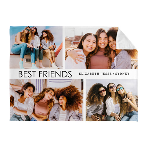 best friends photo blanket
