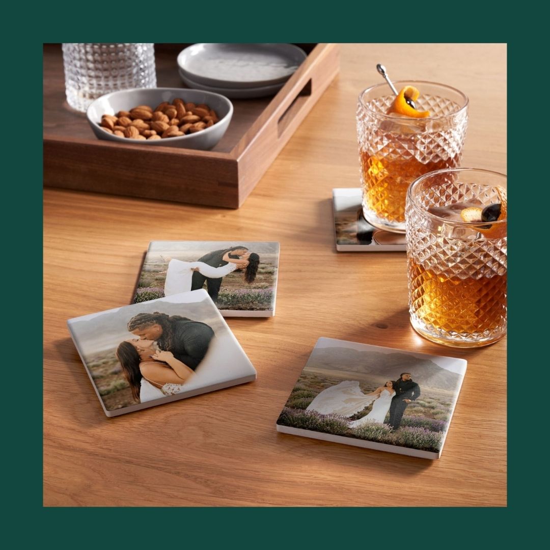 photo coaster set