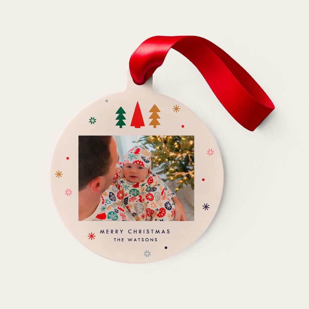 metal baby christmas ornament