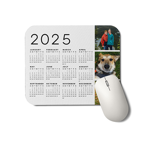 custom calendar mouse pad