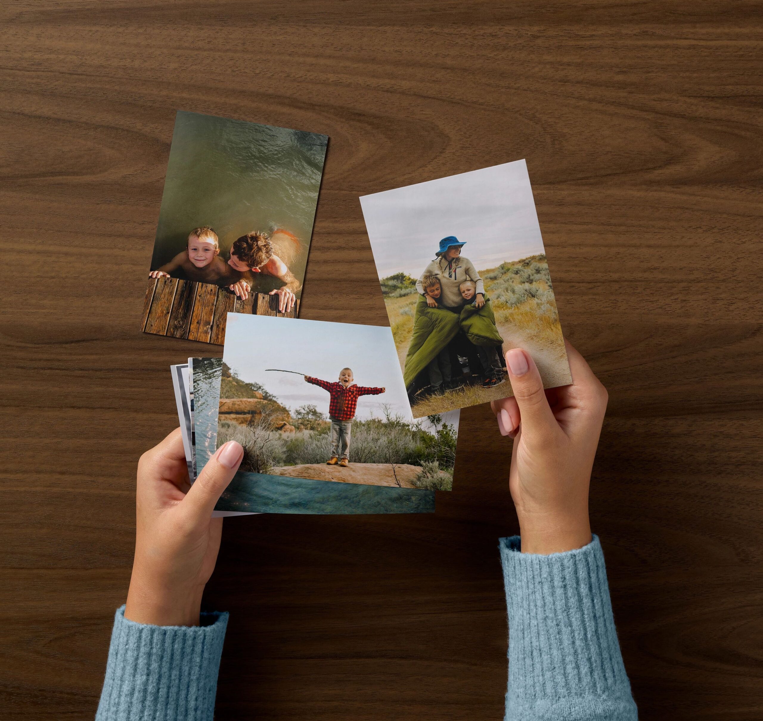 collection of printed photos