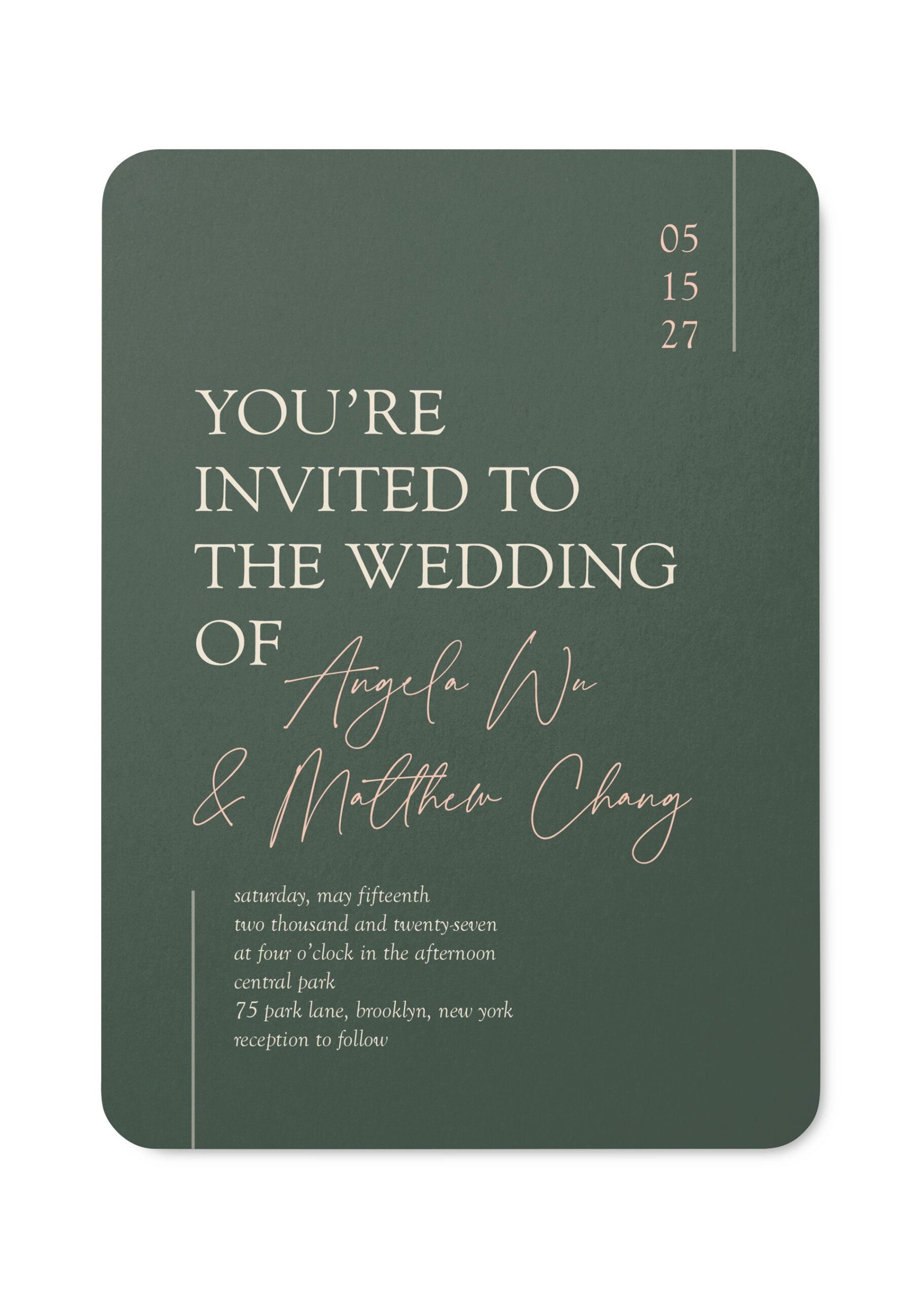 Divine Details Wedding Invitation design