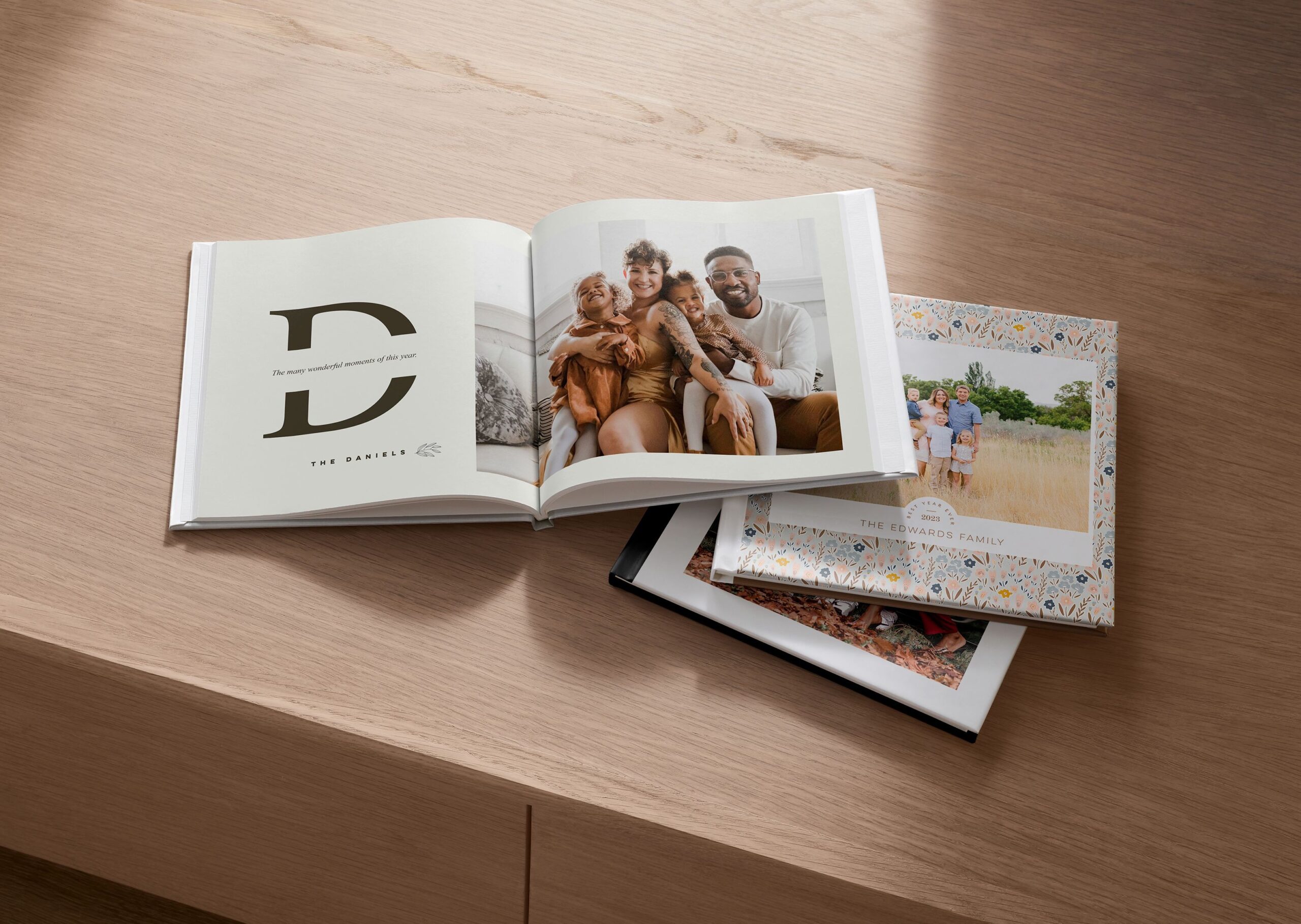 three 8x8 photo books