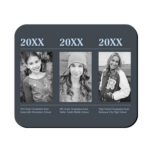 photo collage on graduation mouse pad