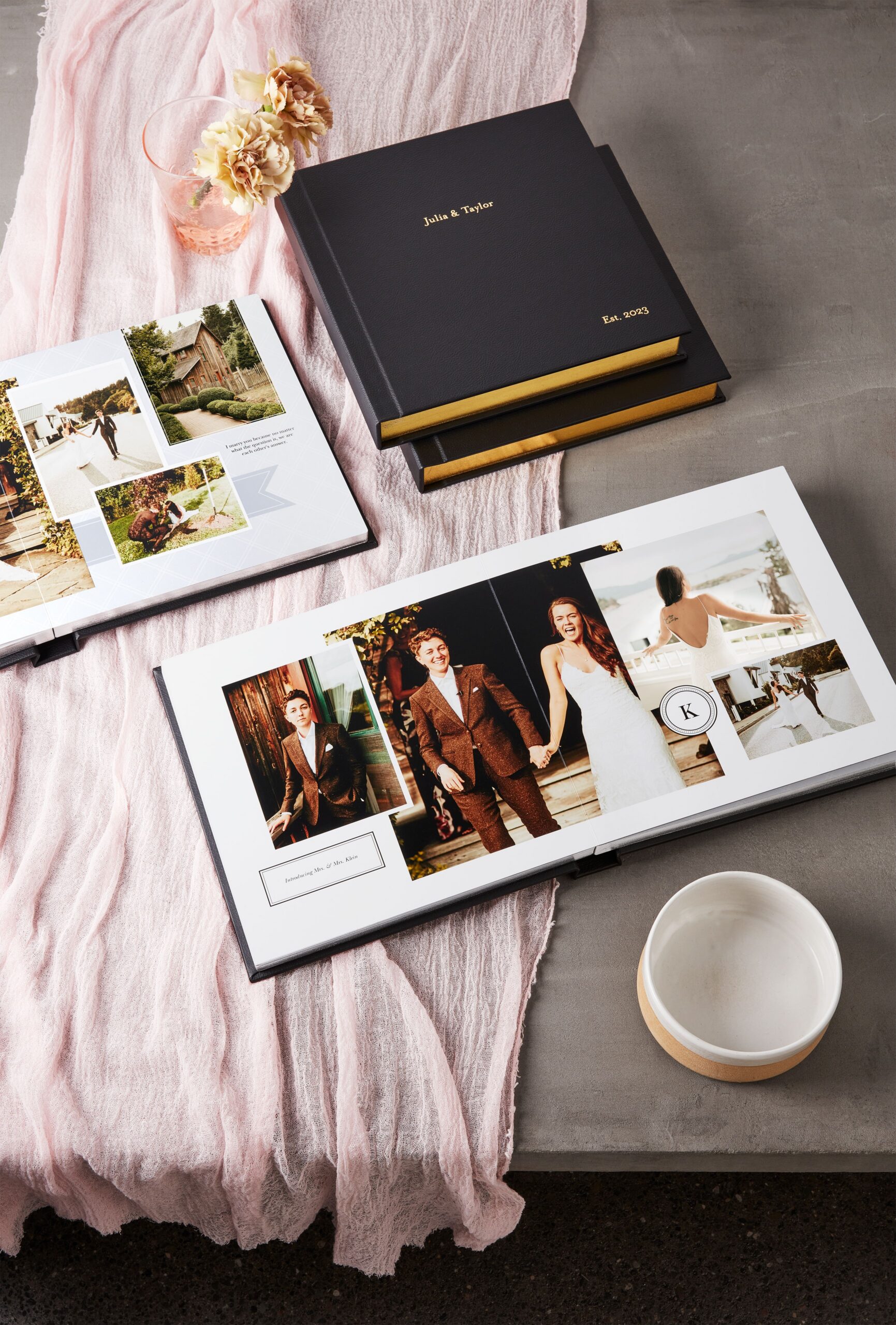 flush mount wedding album