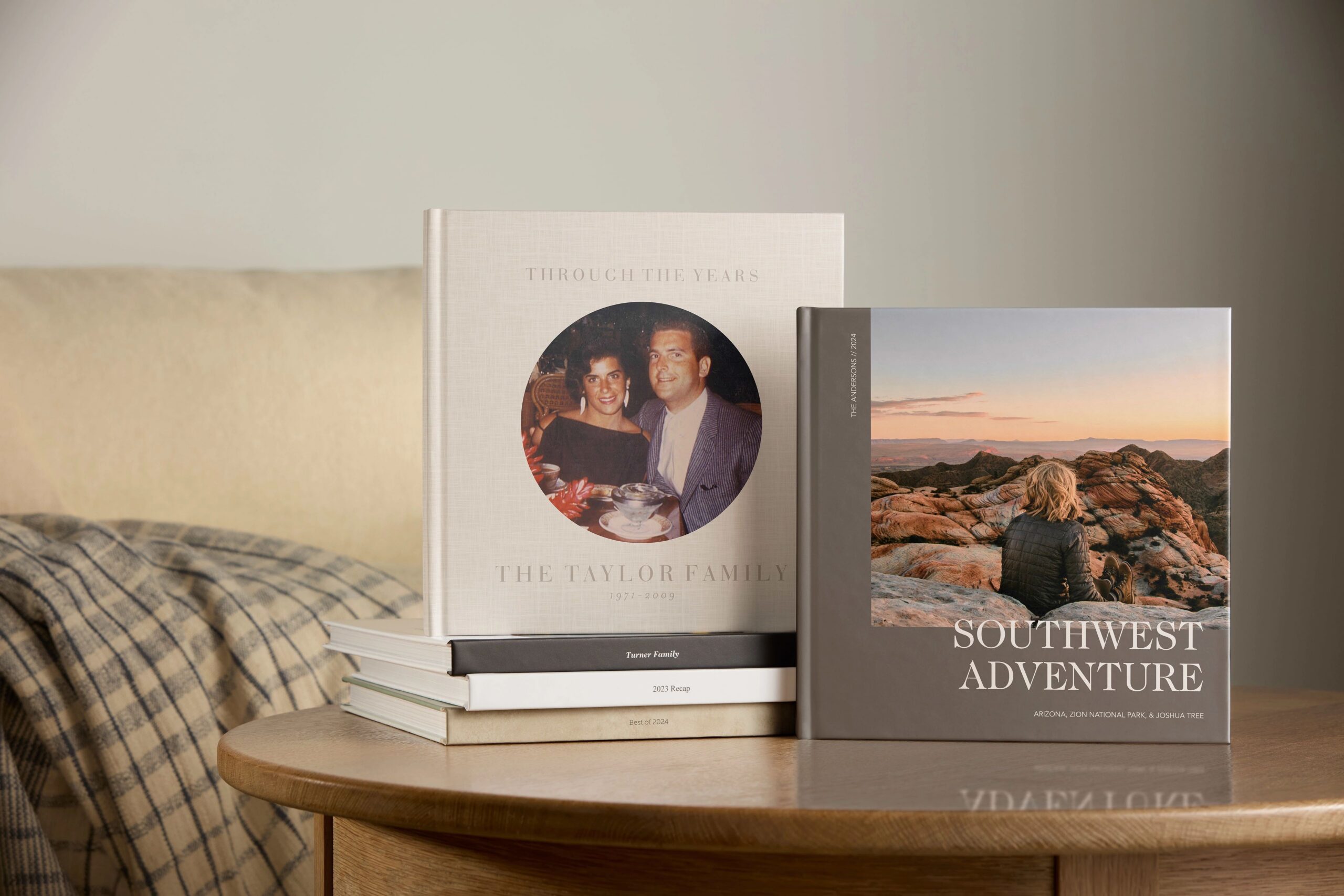 family history photo book and travel photo book