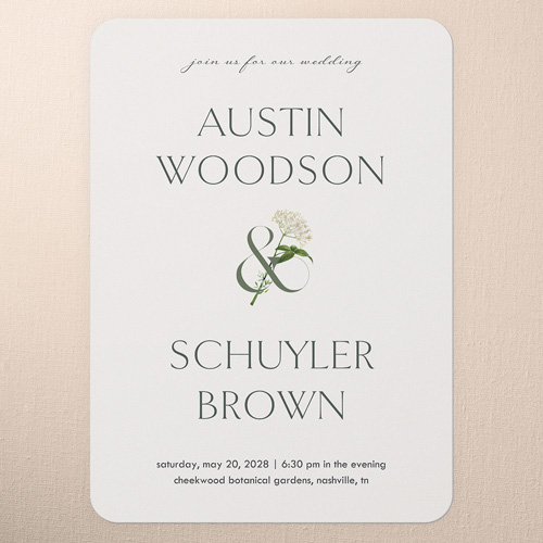 Airy Blossom Wedding Invitation