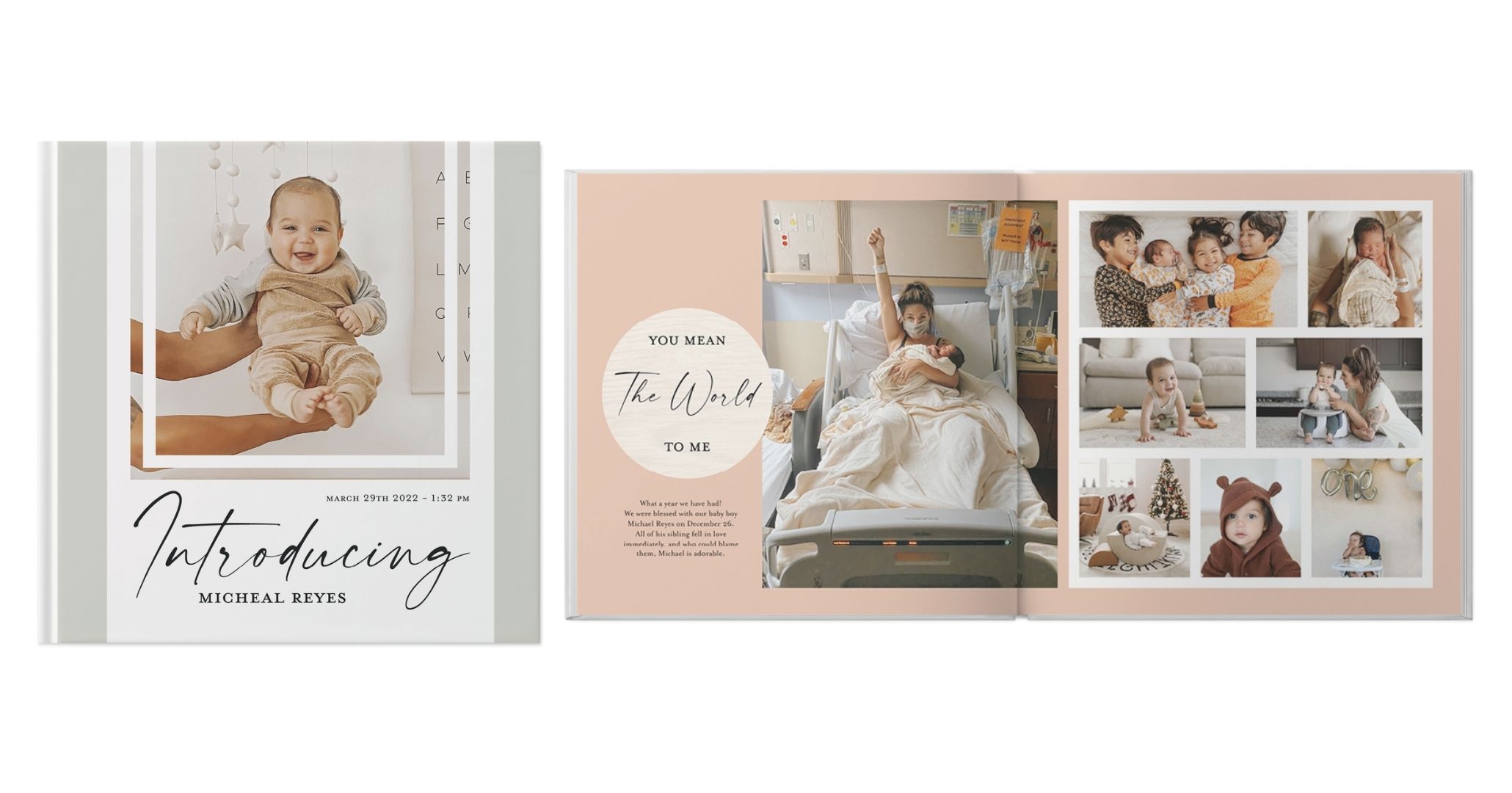 Baby's First Photo Book design template