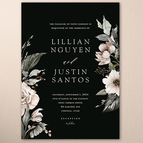 Black Tie Affair Wedding Invitation design template