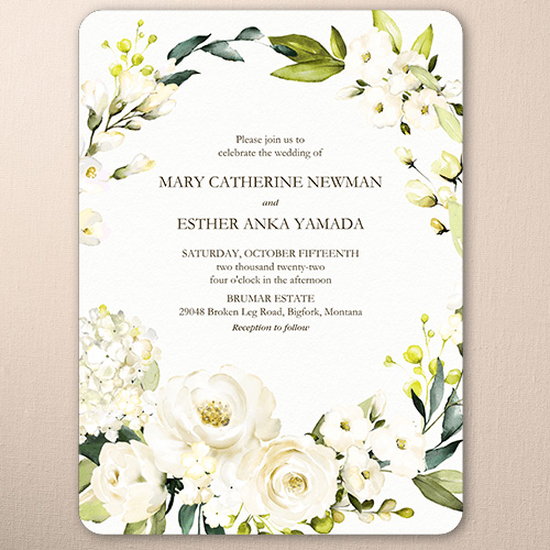 Blooming Beauty Wedding Invitation design template