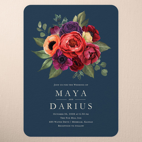Blossom Burst Wedding Invitation design template