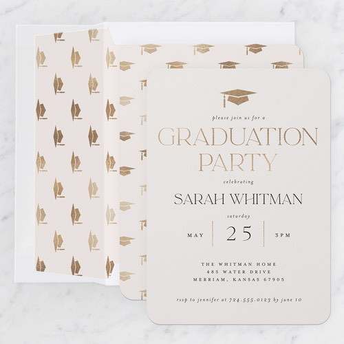 Cap Celebration Graduation Invitation