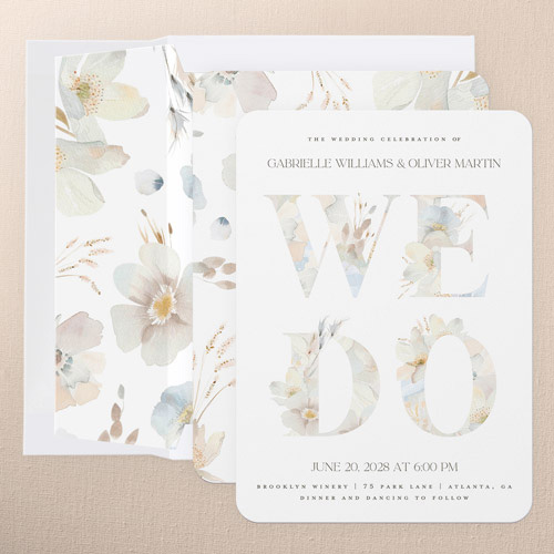 Cherished Garden Wedding Invitation design template
