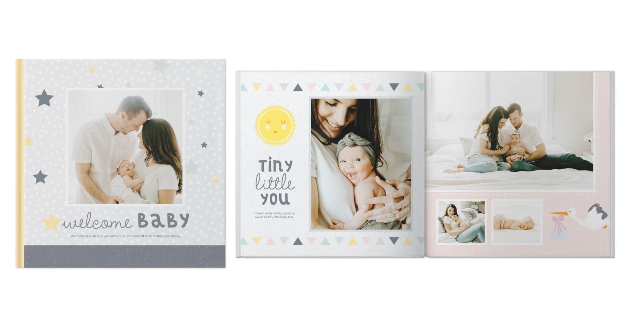 Classic Baby Photo Book design template