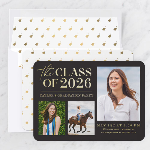 Classic Class Showcase Graduation Invitation