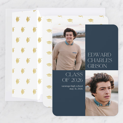 Collage Corner Graduation Announcement