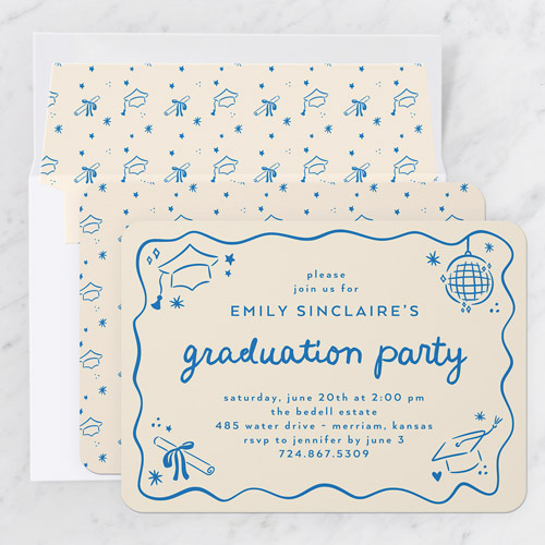 Drawn Whimsy Graduation Invitation