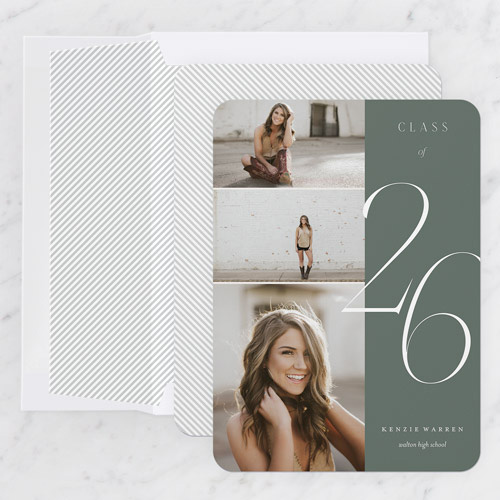 Embellished Year Graduation Announcement