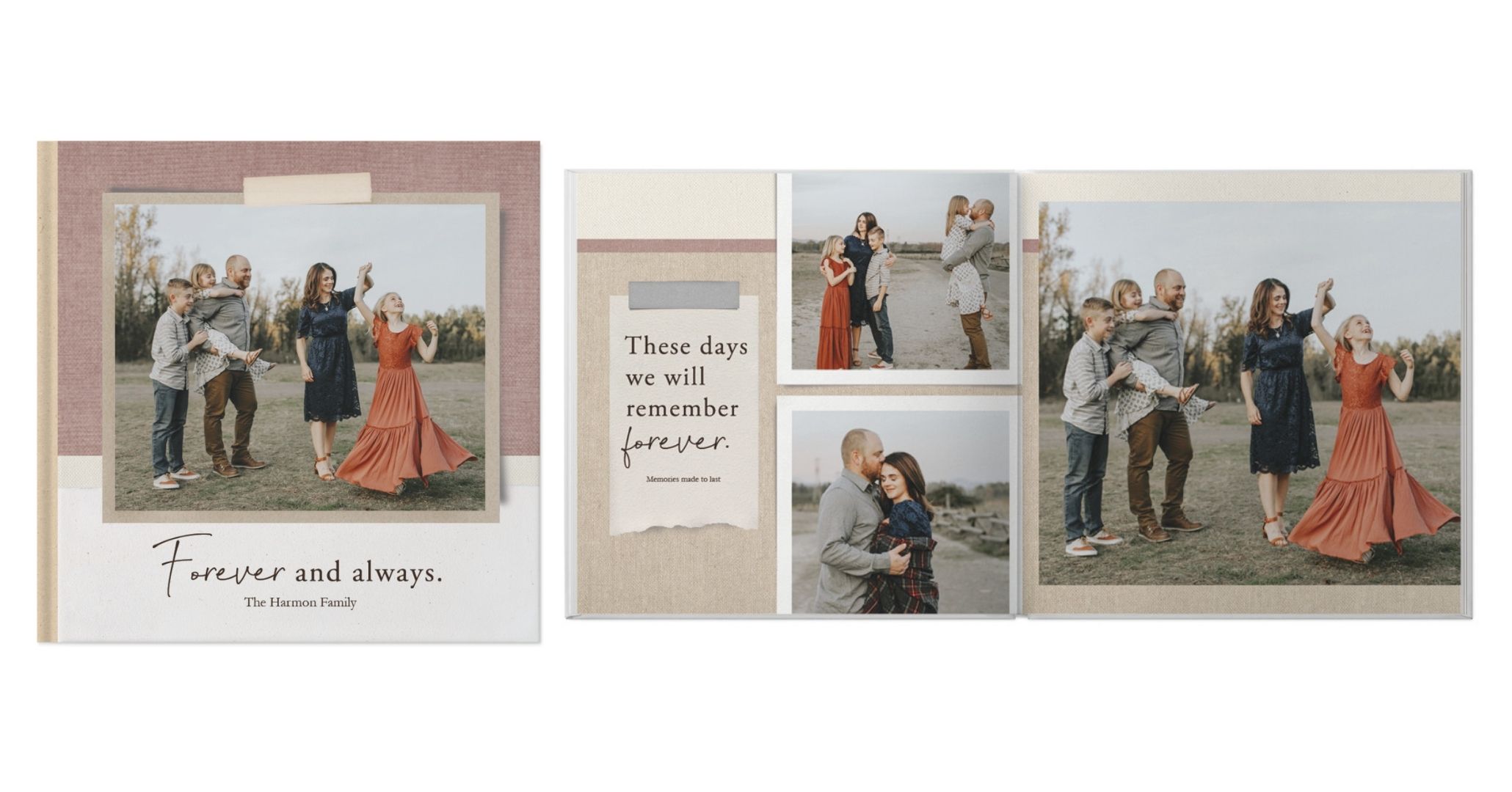 Everyday Neutrals Photo Book design template