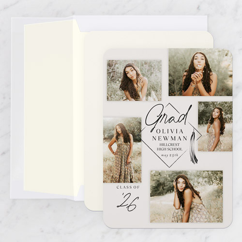 Framing Photos Graduation Announcement