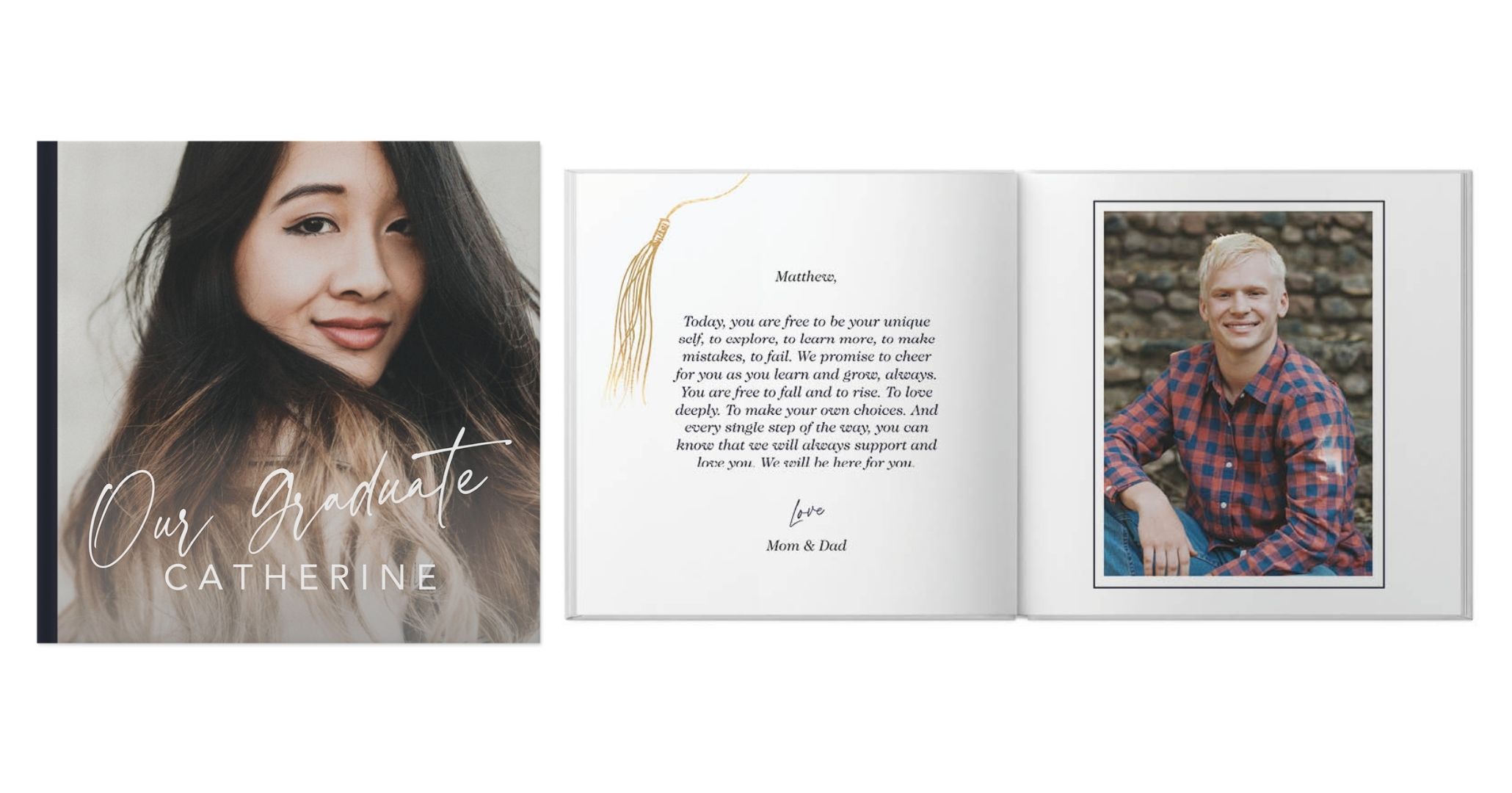 Graduation Photo Album Photo Book design template