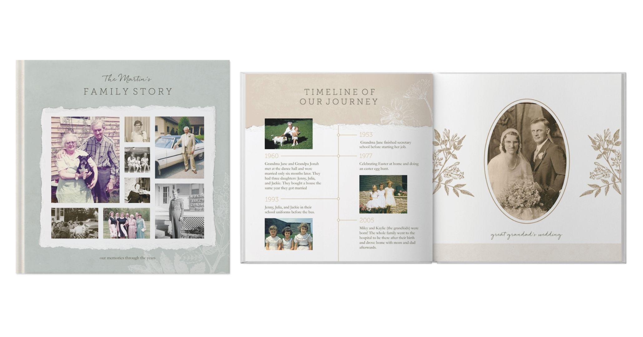 Heirloom Moments Photo Book design template