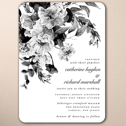 Midnight Verdant Wedding Invitation design template