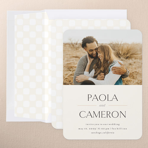 Modern Focus Wedding Invitation design template