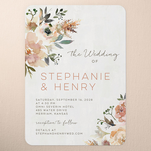Painted Promise Wedding Invitation design template