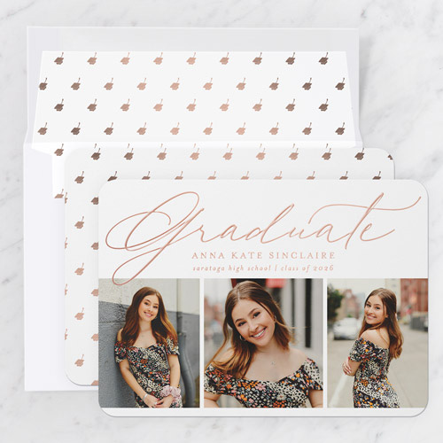 Radiant Type Graduation Announcement