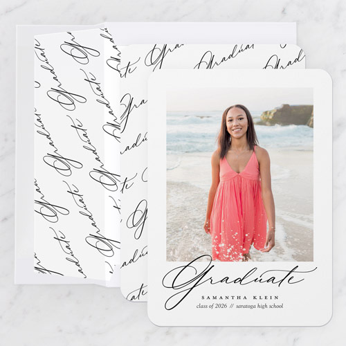 Refined Headline Graduation Announcement