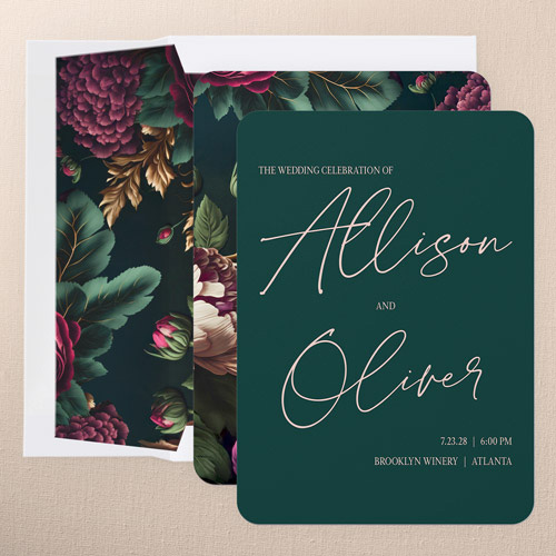 Refined Penmanship Wedding Invitation design template
