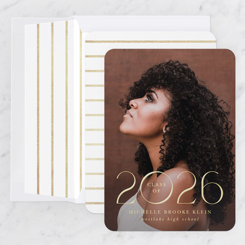 Shimmering Classic Graduation Announcement
