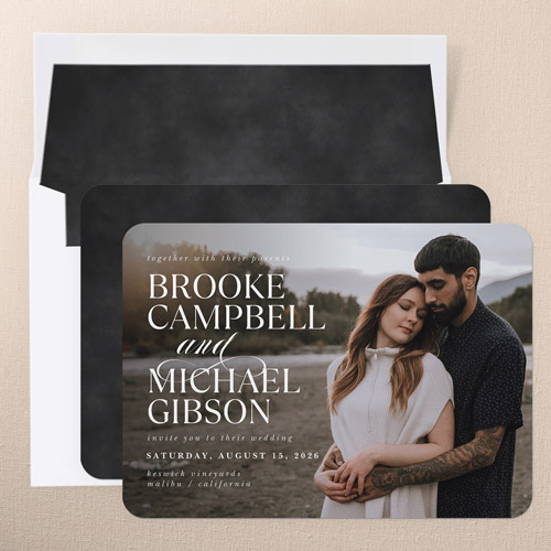 Signed Together Wedding Invitation design template