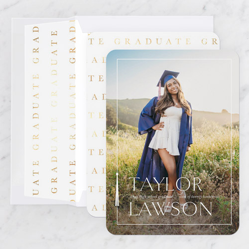 Tassel Enclosure Graduation Announcement