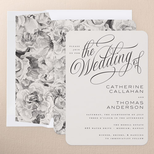 The Wedding Of Wedding Invitation design template