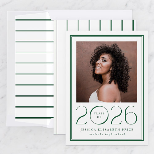 Timeless Border Graduation Announcement
