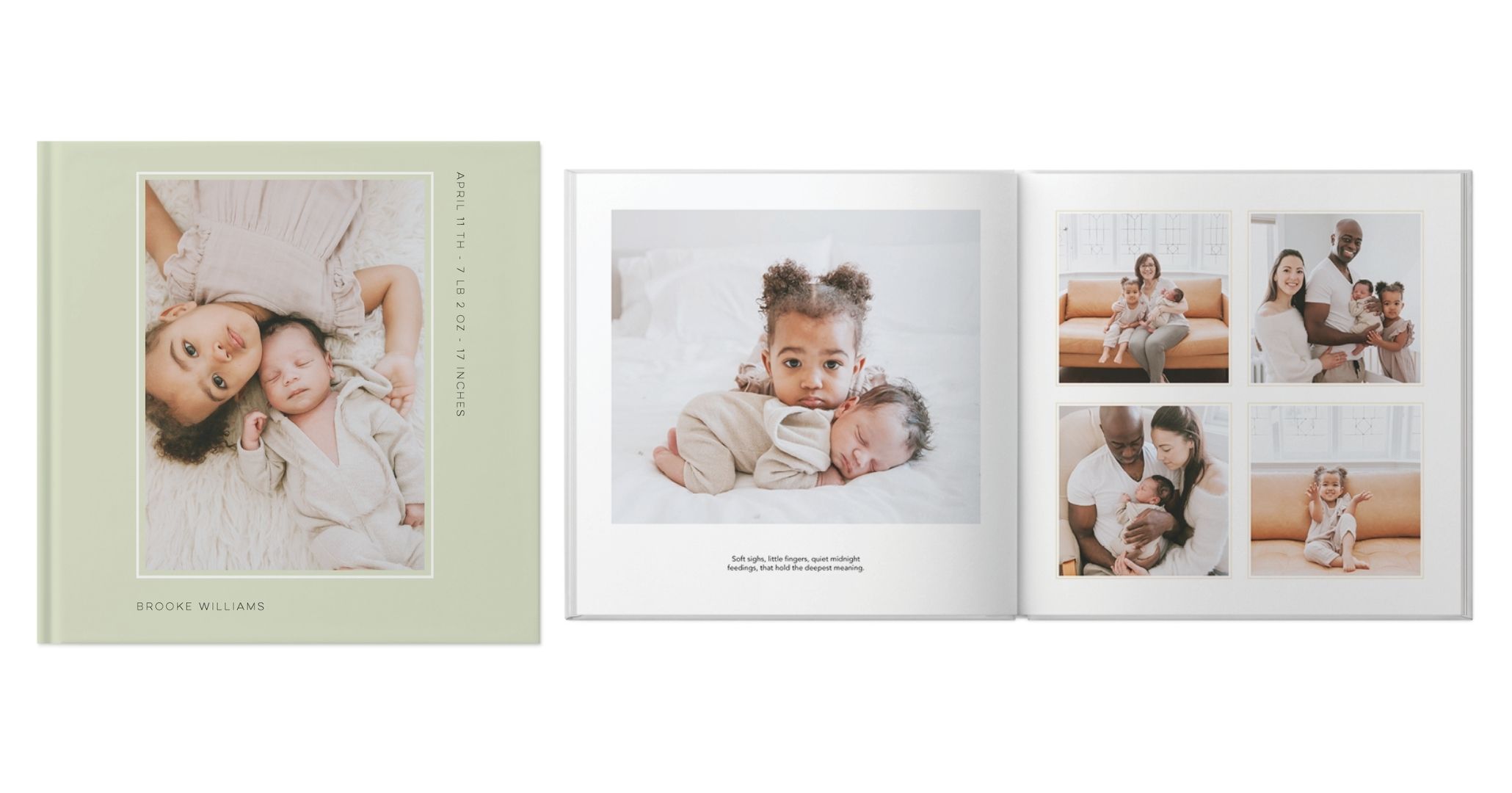 Tiny Moments Photo Book design template
