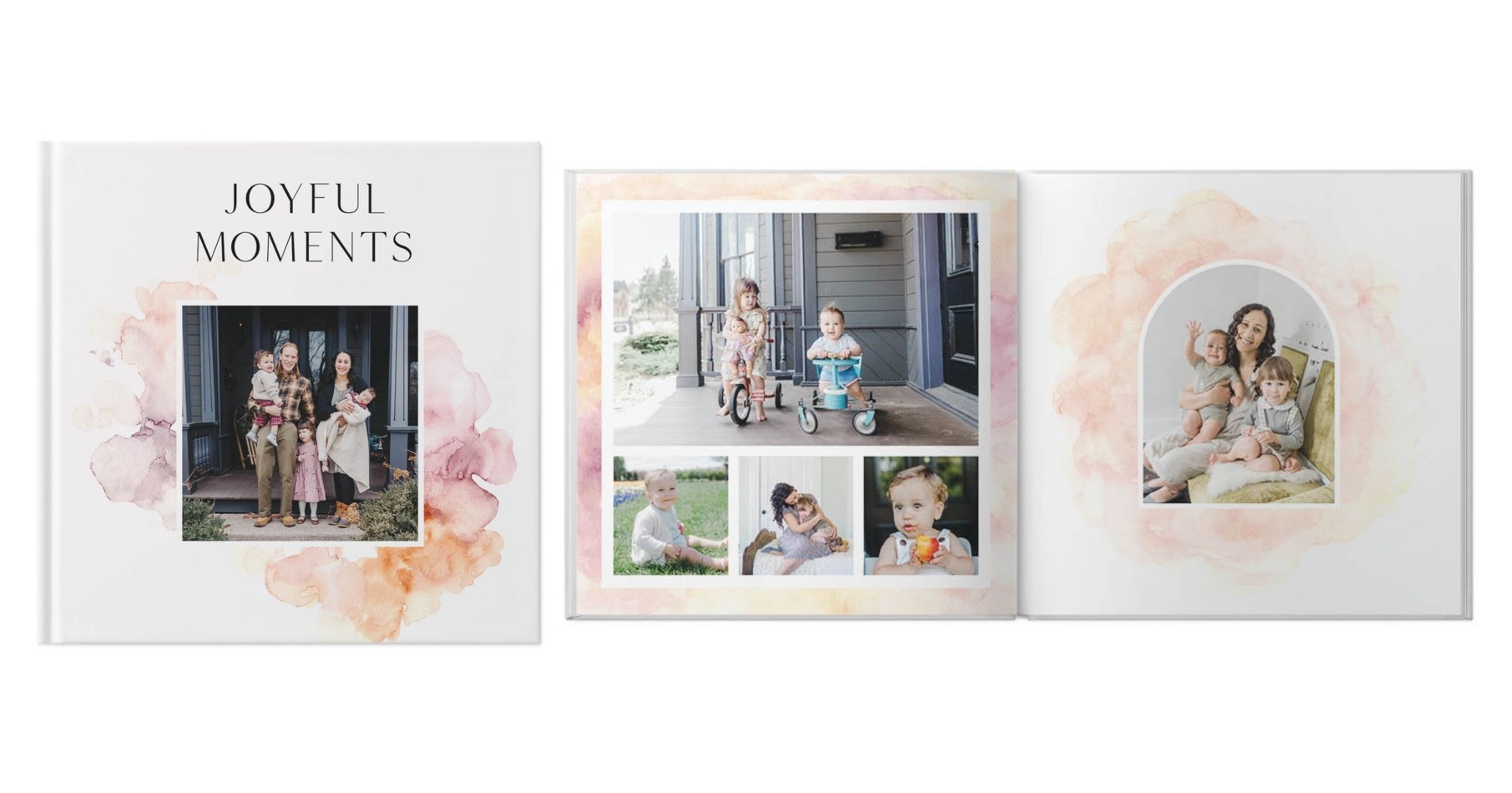 Watercolor Washes by Kim Thoa Photo Book design template