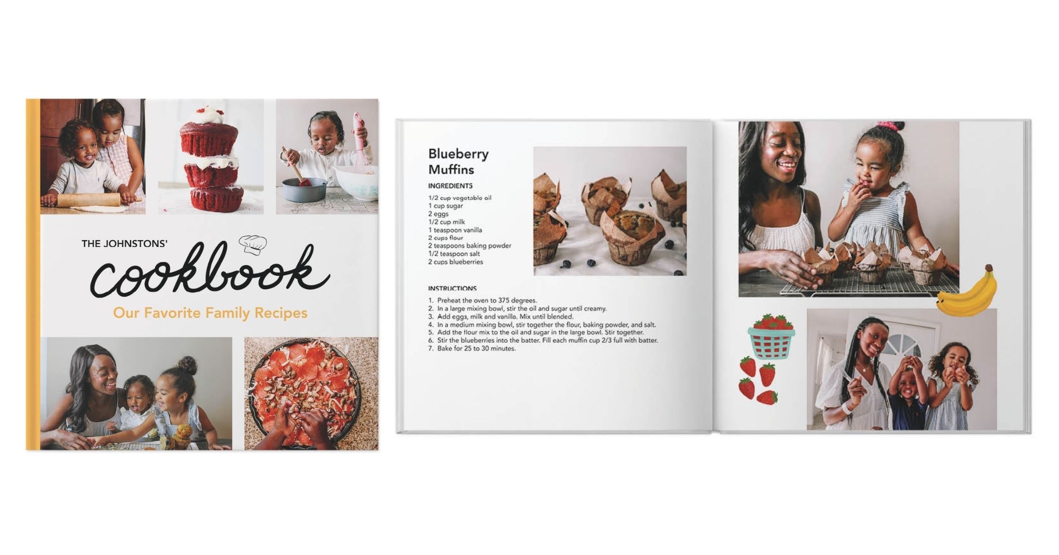 Whimsical Recipes by Slightly Stationery Photo Book design template