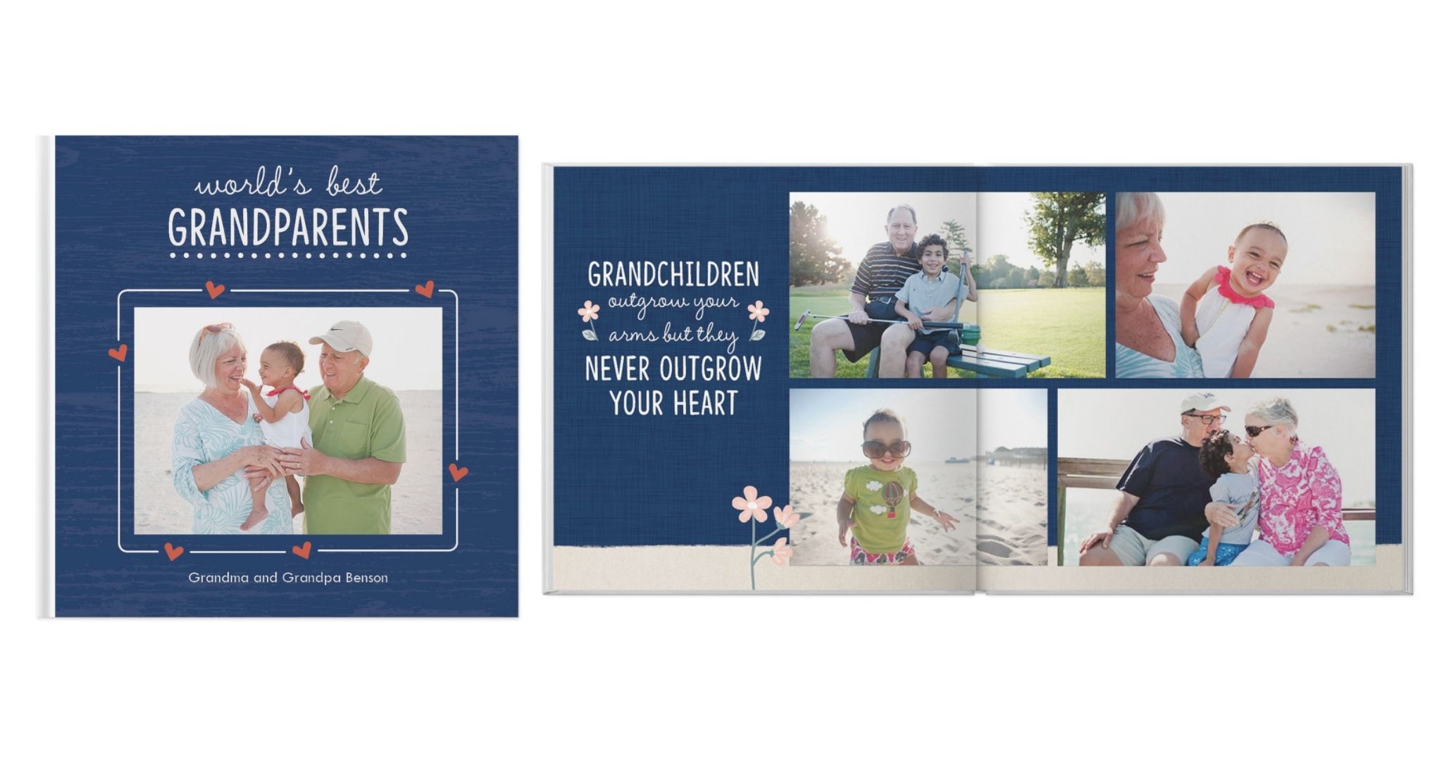 best grandparents ever photo book design template