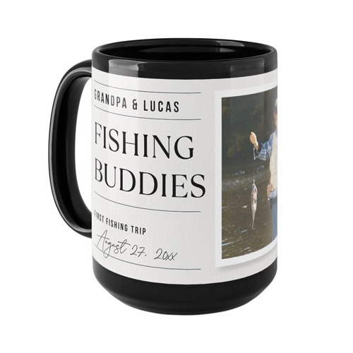 fishing buddies grandpa custom mug