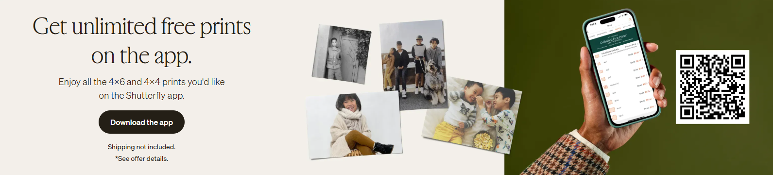 get free unlimited prints on the app