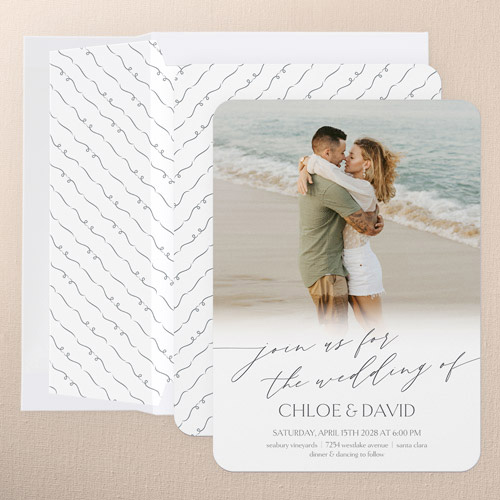 whispering love wedding invitation design template